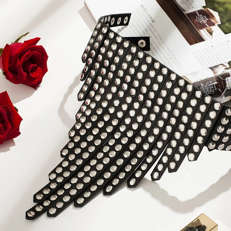 Harajuku Punk Leather Collars - Studded & Chained