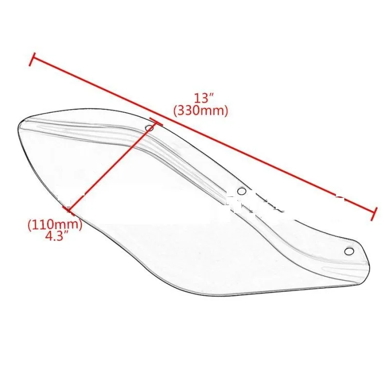 Harley Street Glide Side Windshield
