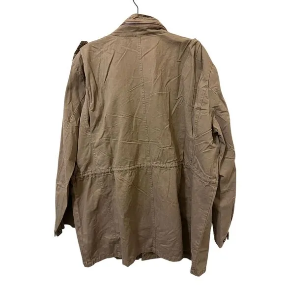 Hayden Los Angeles Olive Green Cargo Utility Jacket Embroidered 1XL