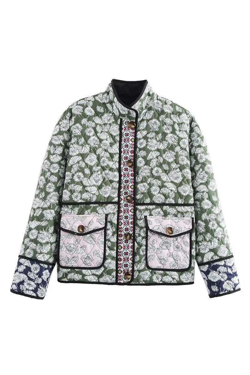 HCS1107 Garden Reverie Quilted Jacket Outerwear