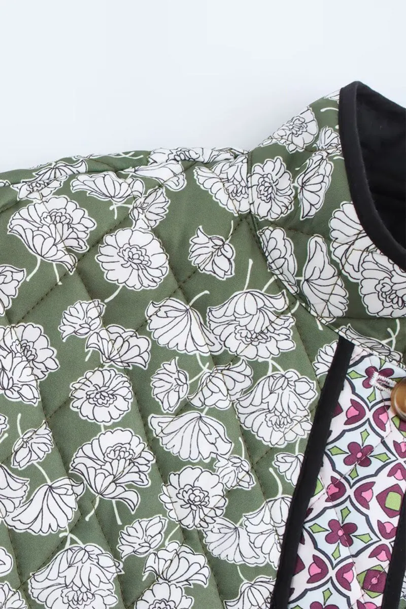 HCS1107 Garden Reverie Quilted Jacket Outerwear