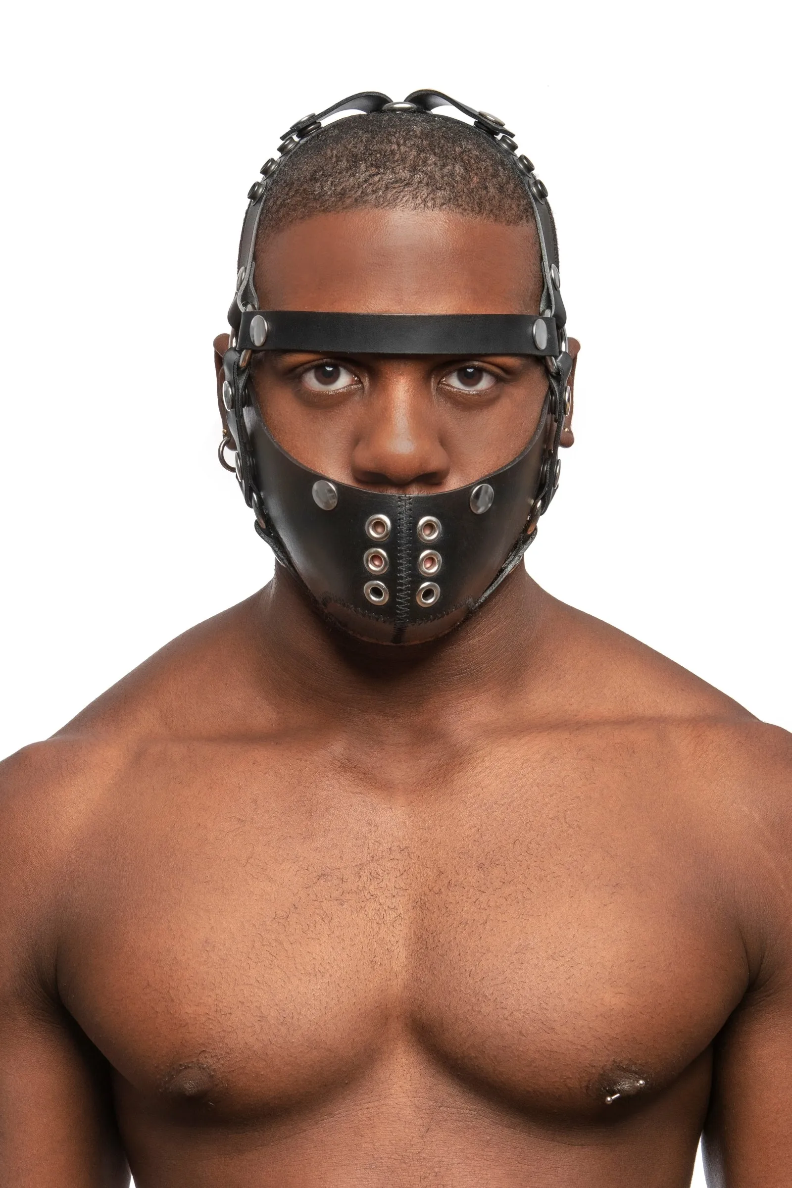 HEAD HARNESS MUZZLE - Stainless Steel