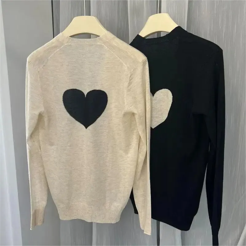 Heart  Wool Sweater Love FAshion Pattern