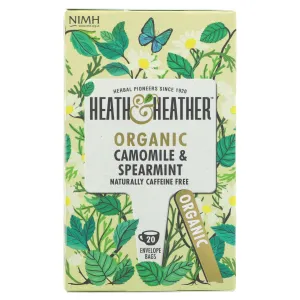 Heath And Heather | Camomile & Spearmint - string, tag and envelope | 20 bags