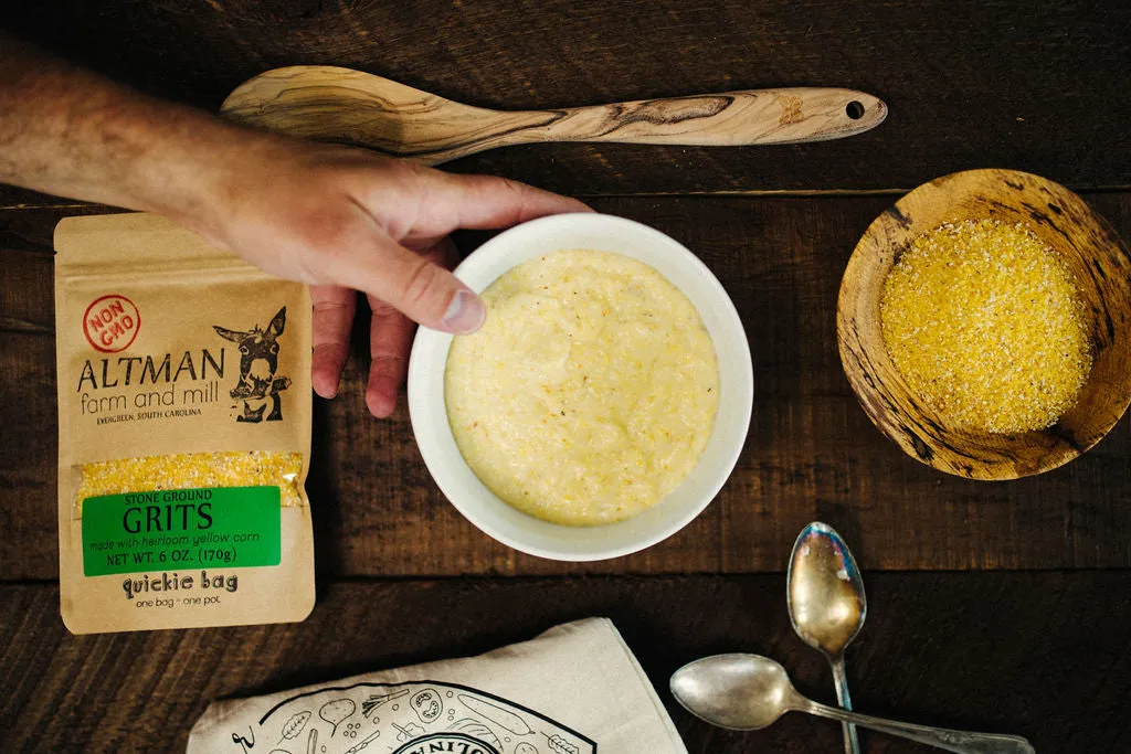 Heirloom Stone Ground Yellow Grits, 6oz.