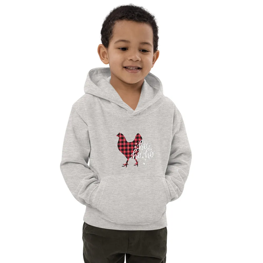 Ho Ho Ho Christmas Chicken Kids Hoodie