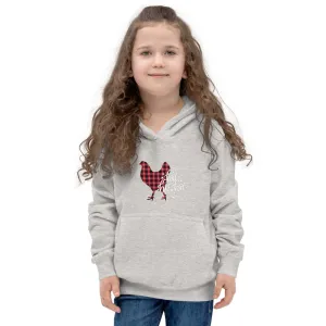 Ho Ho Ho Christmas Chicken Kids Hoodie