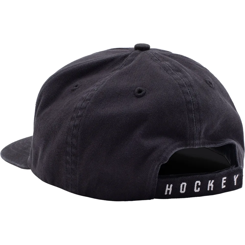 Hockey Embossed Hat Black Denim
