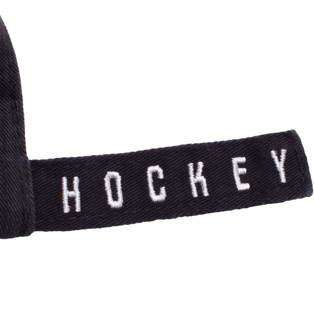Hockey Embossed Hat Black Denim