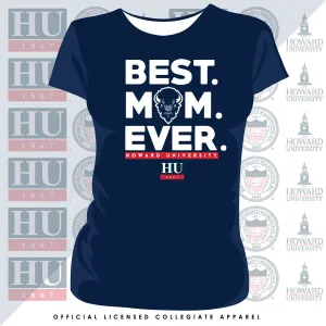 HOWARD U | Best "MOM" Ever Navy Ladies TEES ( DK )