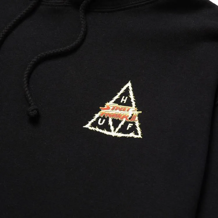 HUF X STREETFIGHTER Blanka Triple Triangle Pullover Hoodie Black