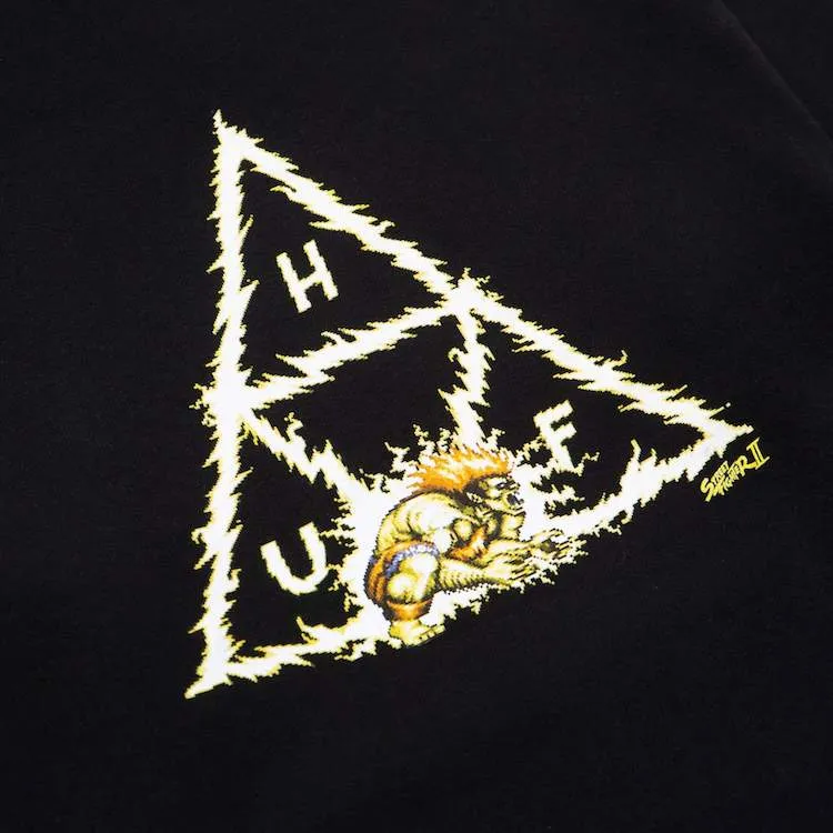 HUF X STREETFIGHTER Blanka Triple Triangle Pullover Hoodie Black