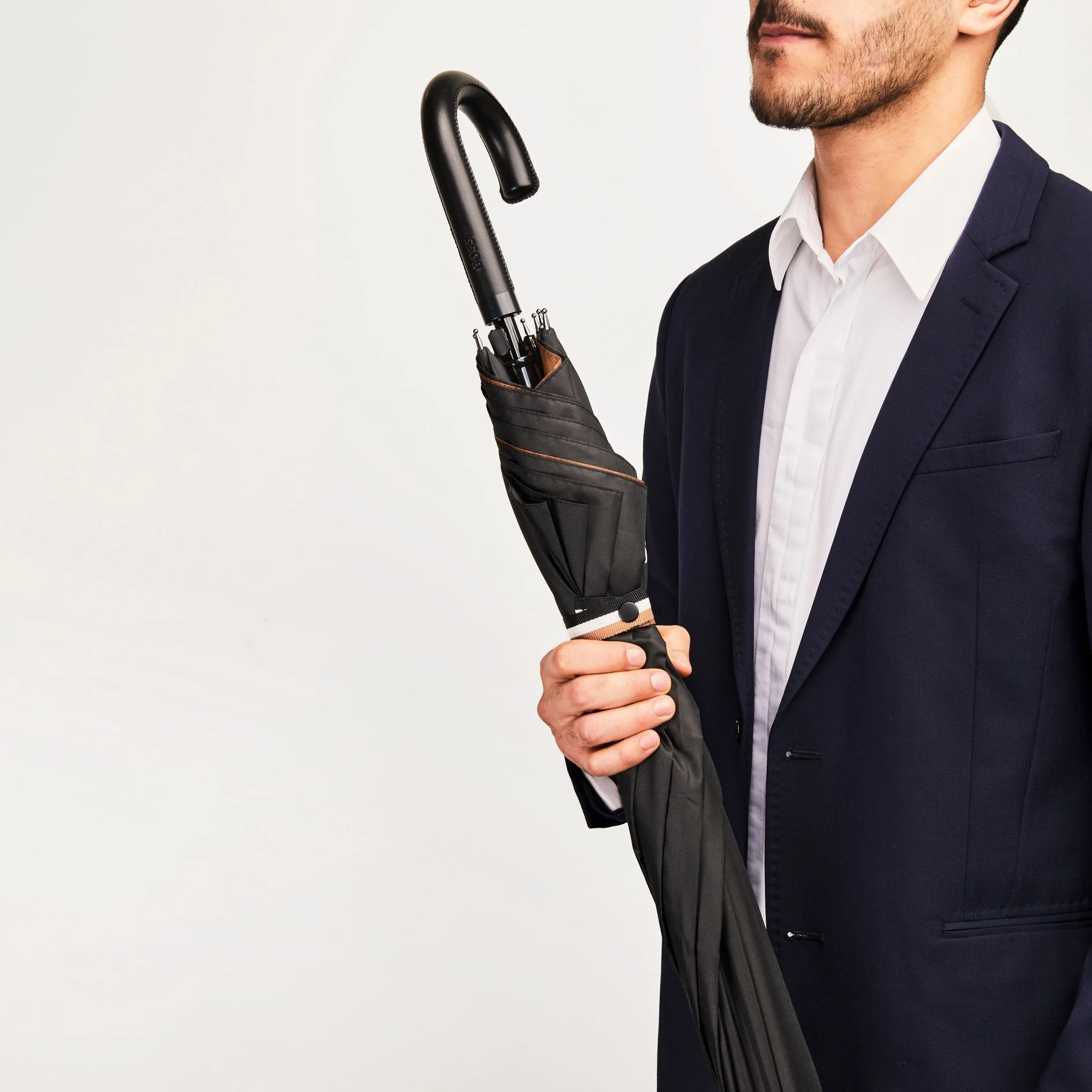 HUGO BOSS HUN321A-Umbrella City Iconic Black