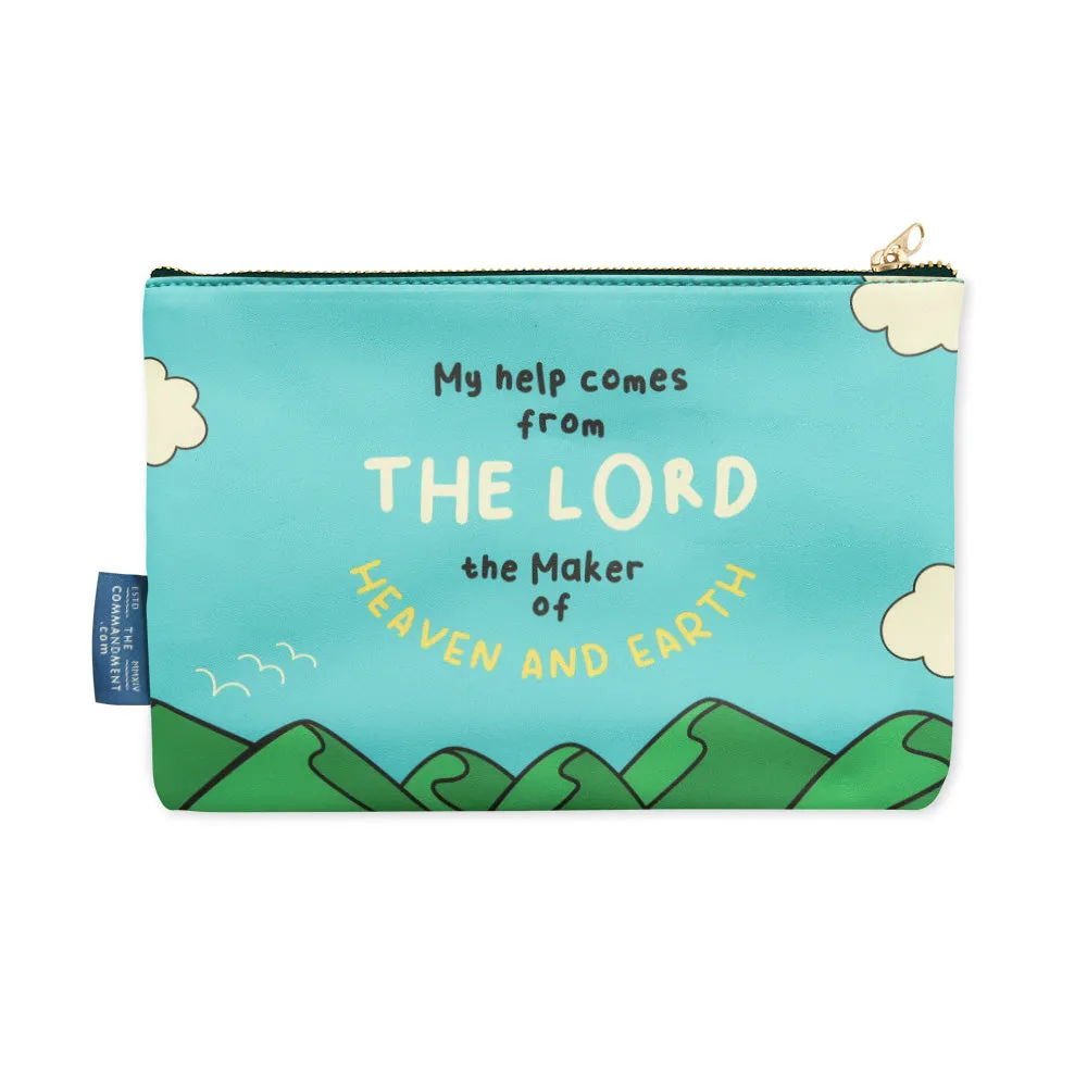 I lift my eyes to the mountains | My help comes from the Lord {Pouch}