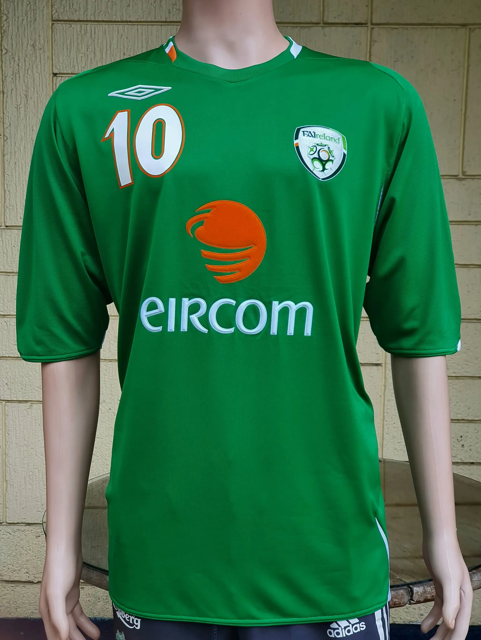 IRELAND 2006-2007 HOME ROBBIE KEANE 10 SHIRT UMBRO JERSEY EXTRA LARGE  OUT OF STOCK