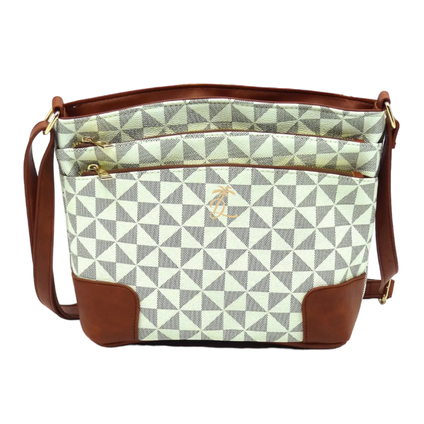 Island Drip Manulua 3 Zipper Crossbody Purse