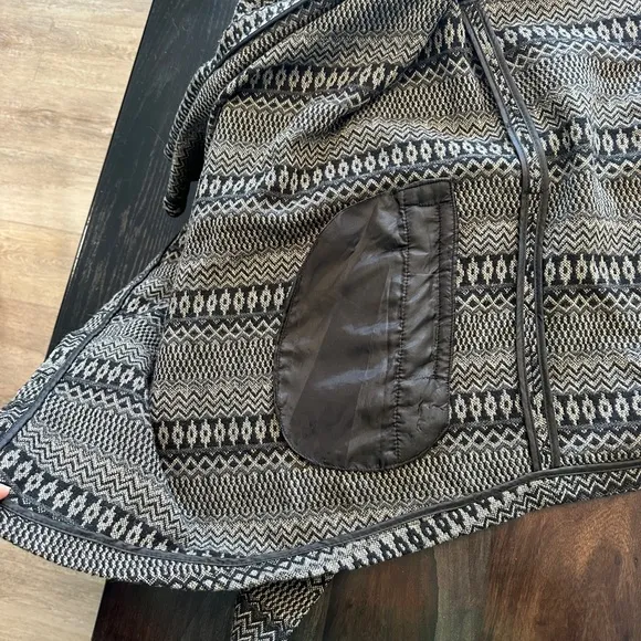 Jack by BB Dakota Black and Grey Open Front Cardigan