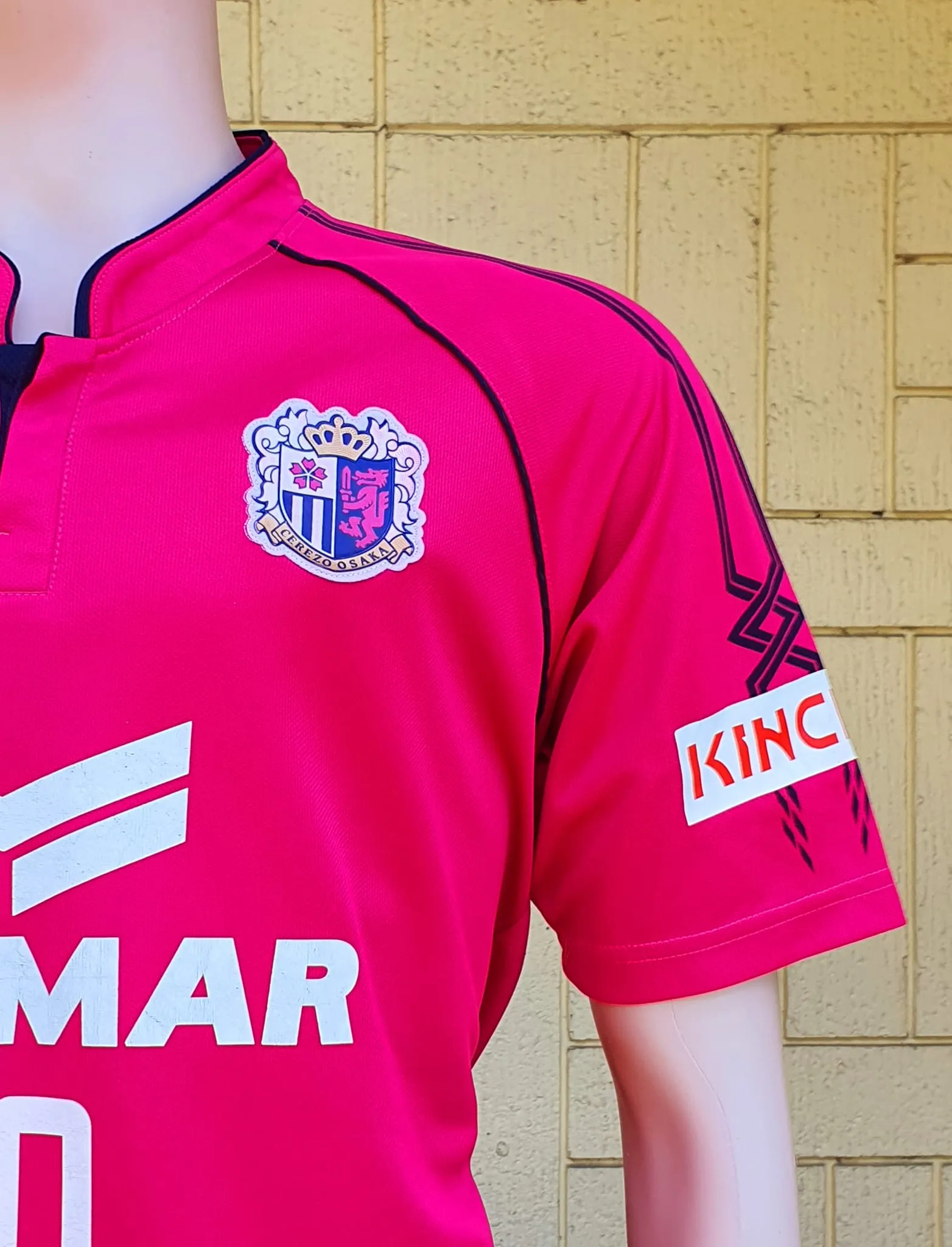 JAPAN J-LEAGUE CEREZO OSAKA 2014-2015 HOME QUARTER FINAL FORLAN JERSEY MIZUNO SHIRT LARGE  SOLD!