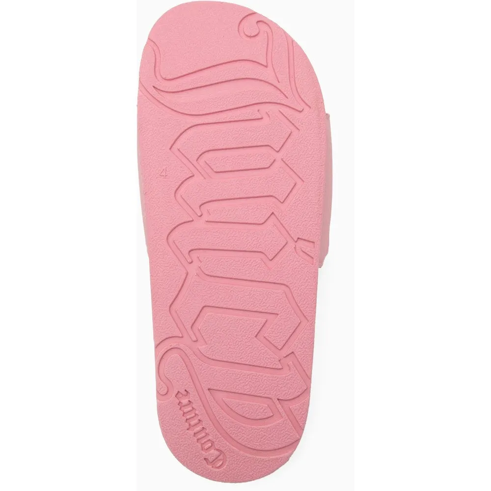 Juicy Couture Collegiate Embossed PU Slider