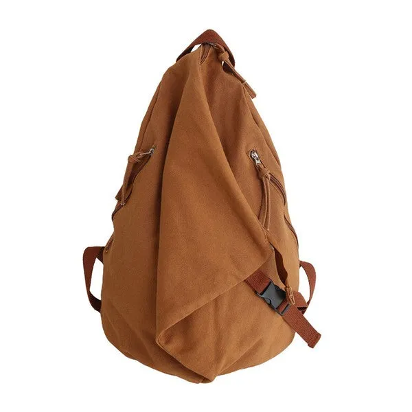 Kai Asymmetric Canvas Hobo Bohemian Backpack