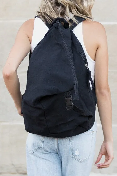 Kai Asymmetric Canvas Hobo Bohemian Backpack