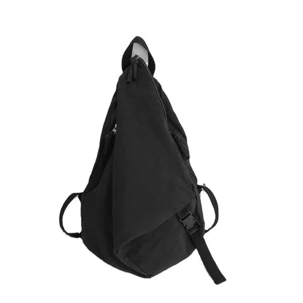Kai Asymmetric Canvas Hobo Bohemian Backpack