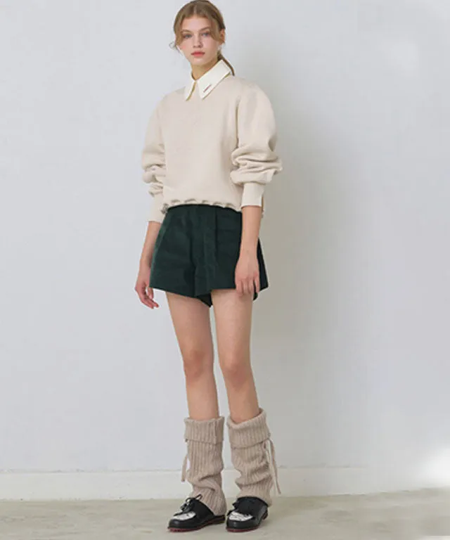 KANDINI Embossed-Logo SweatShirt - Beige