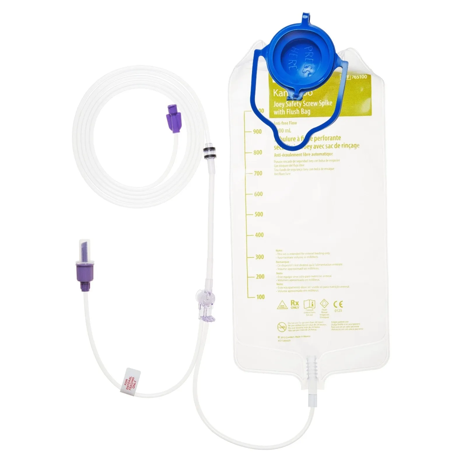 Kangaroo™ Joey Flush Bag Sets ENFIT connections
