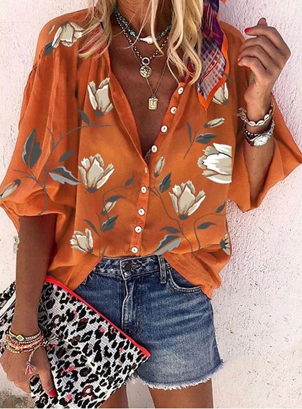 Kara -  Vibrant Bohemian Blouse
