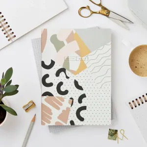 Katie Leamon Wiro Collage Notebook - Blank and Dot Grid