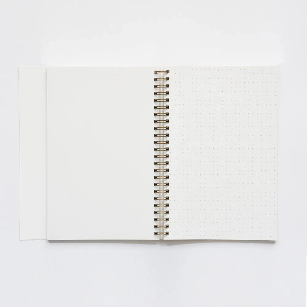 Katie Leamon Wiro Pink Notebook - Blank and Dot Grid
