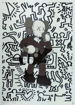 Kaws Meets Haring (White)