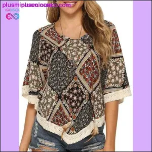 Kenancy Crochet Batwing Sleeve Women Blouse Summer Beach