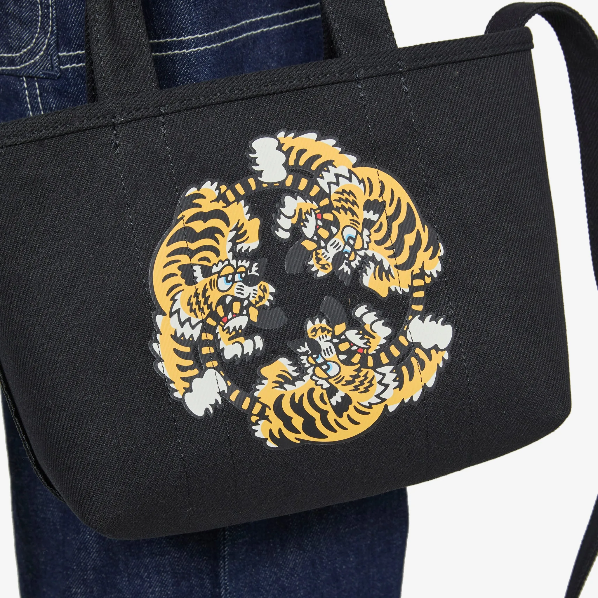 'KENZO VERDY MARKET' Small Reversible Tote Bag Black