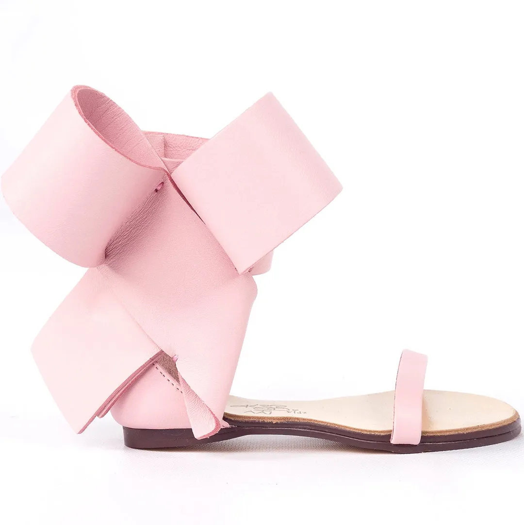 KIDS BOW SANDAL PINK