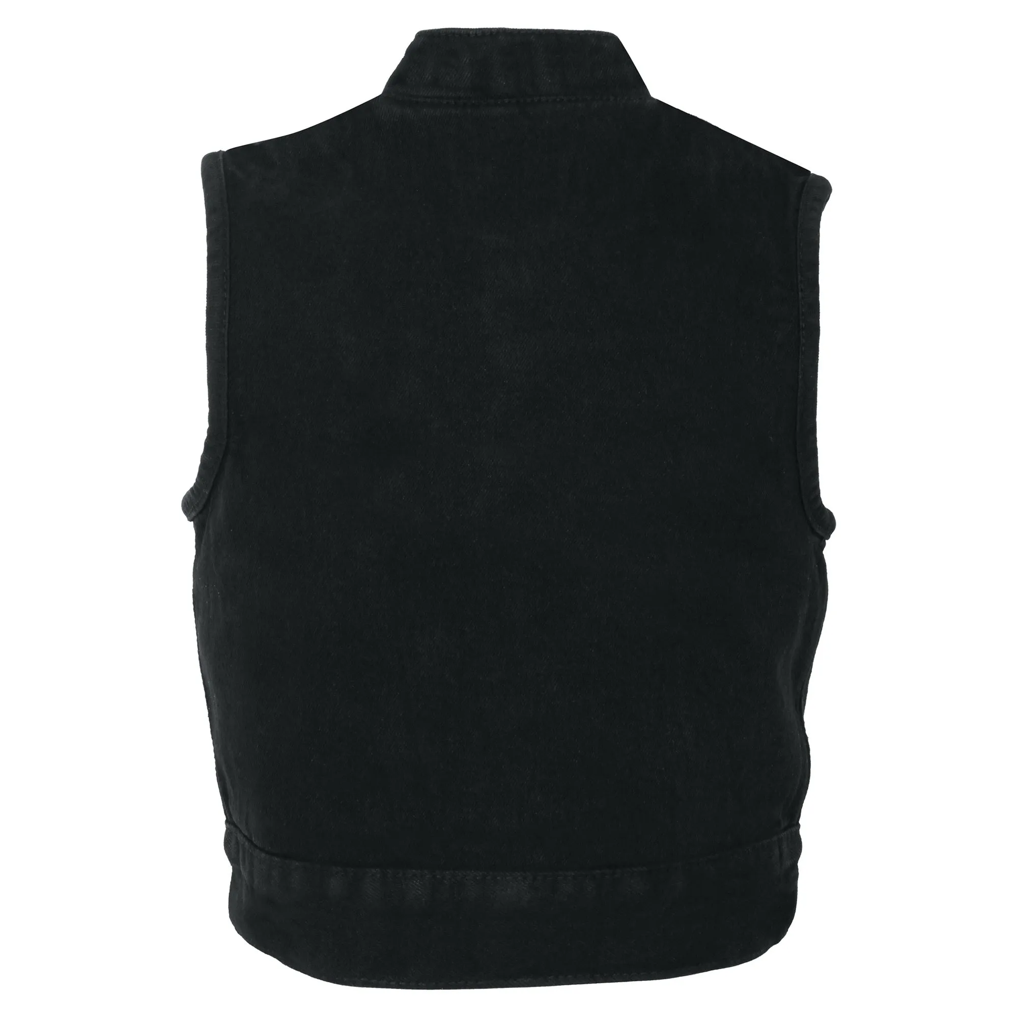 Kids Denim Club Style Snap Front Vest