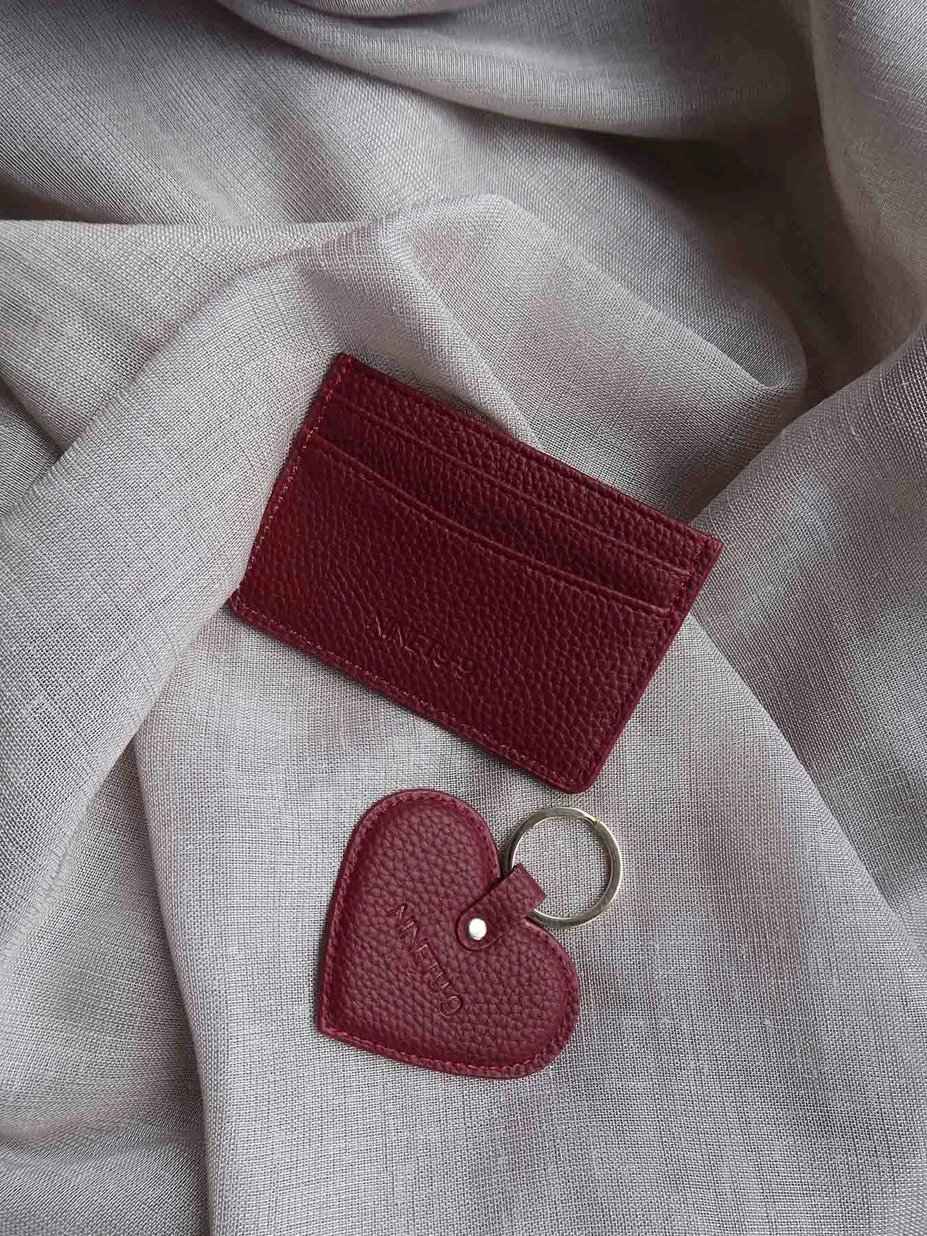 KIND-HEARTED - Key Ring • Bordeaux