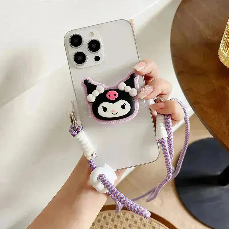Kuromi and Cinnamoroll Phone Back Clip & Strap