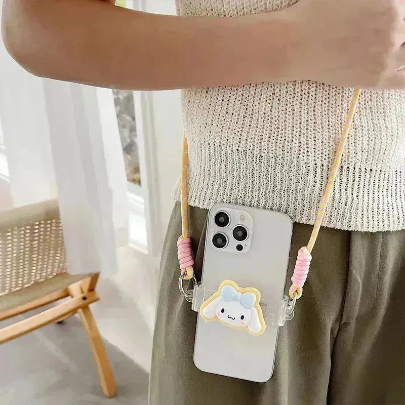 Kuromi and Cinnamoroll Phone Back Clip & Strap