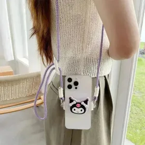Kuromi and Cinnamoroll Phone Back Clip & Strap