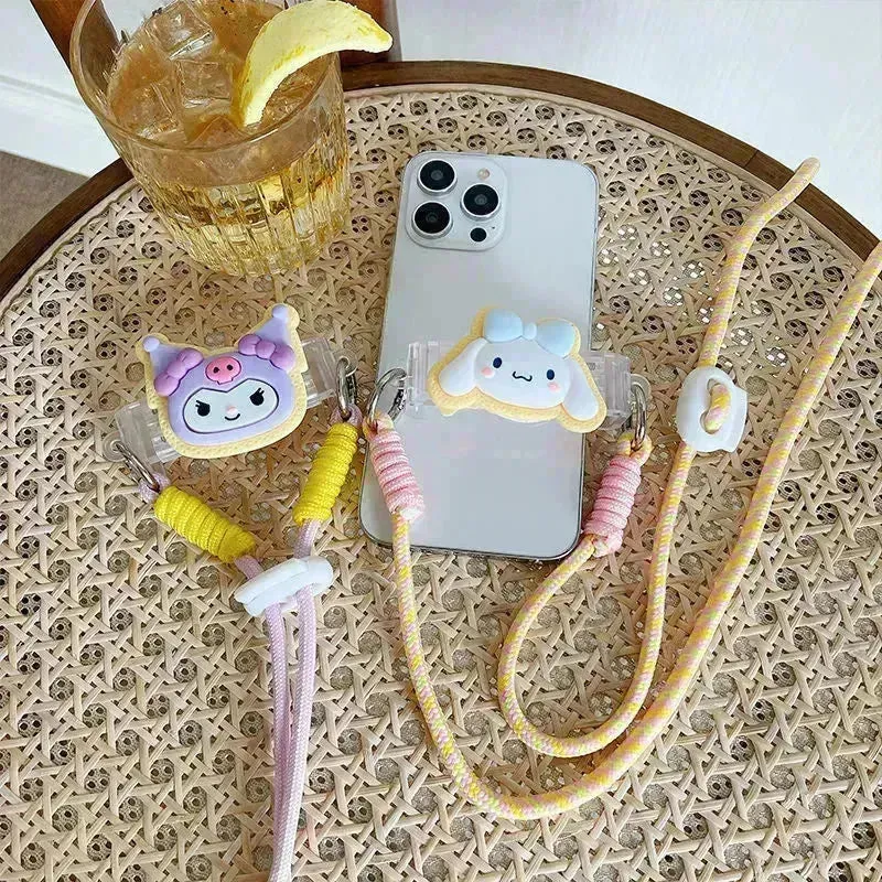 Kuromi and Cinnamoroll Phone Back Clip & Strap