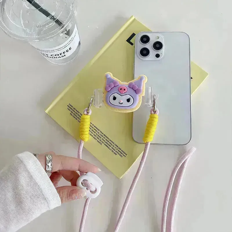 Kuromi and Cinnamoroll Phone Back Clip & Strap