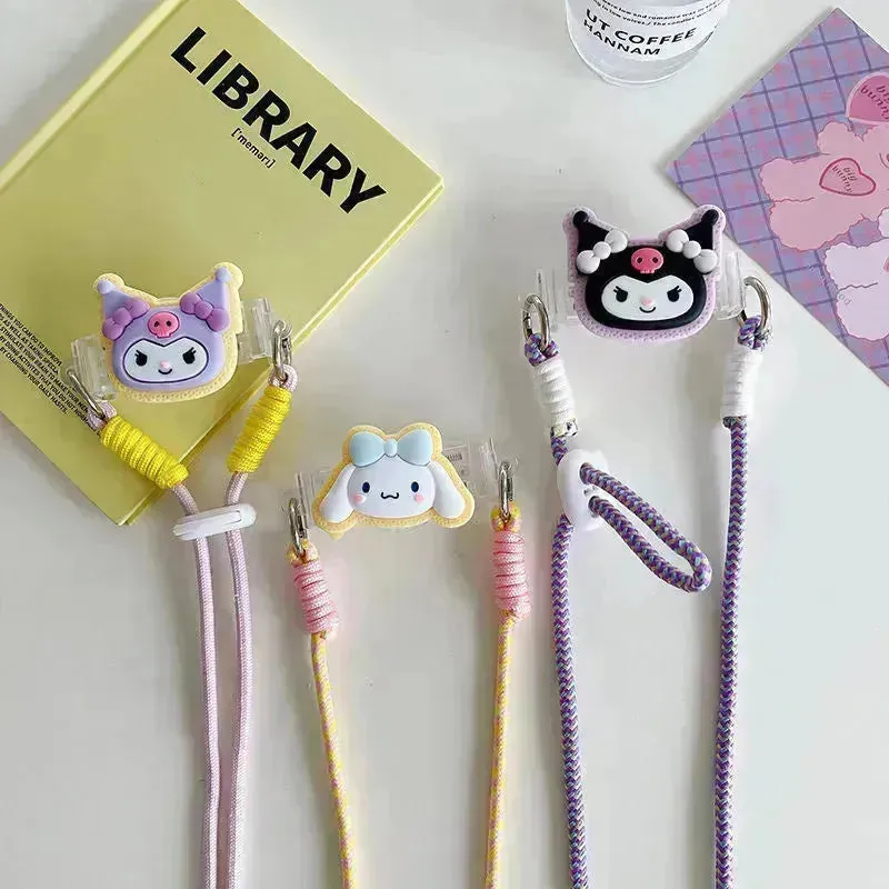Kuromi and Cinnamoroll Phone Back Clip & Strap