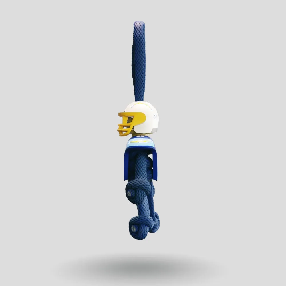 LA Chargers Paracord Buddy Keychain