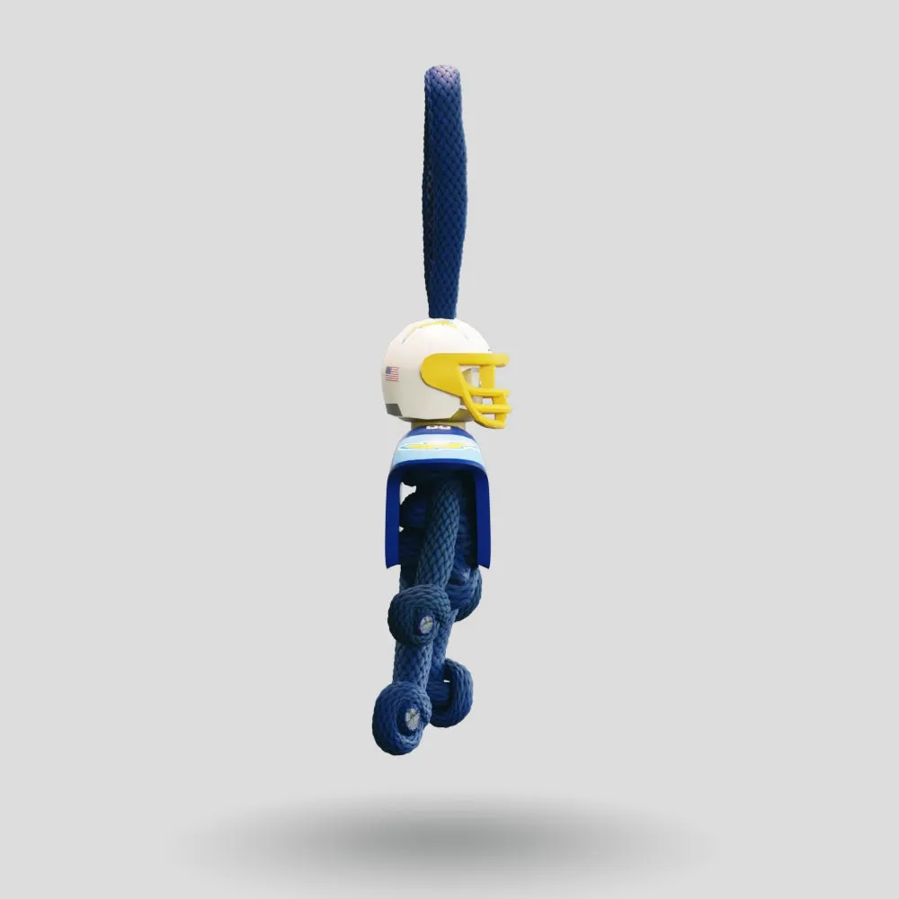 LA Chargers Paracord Buddy Keychain