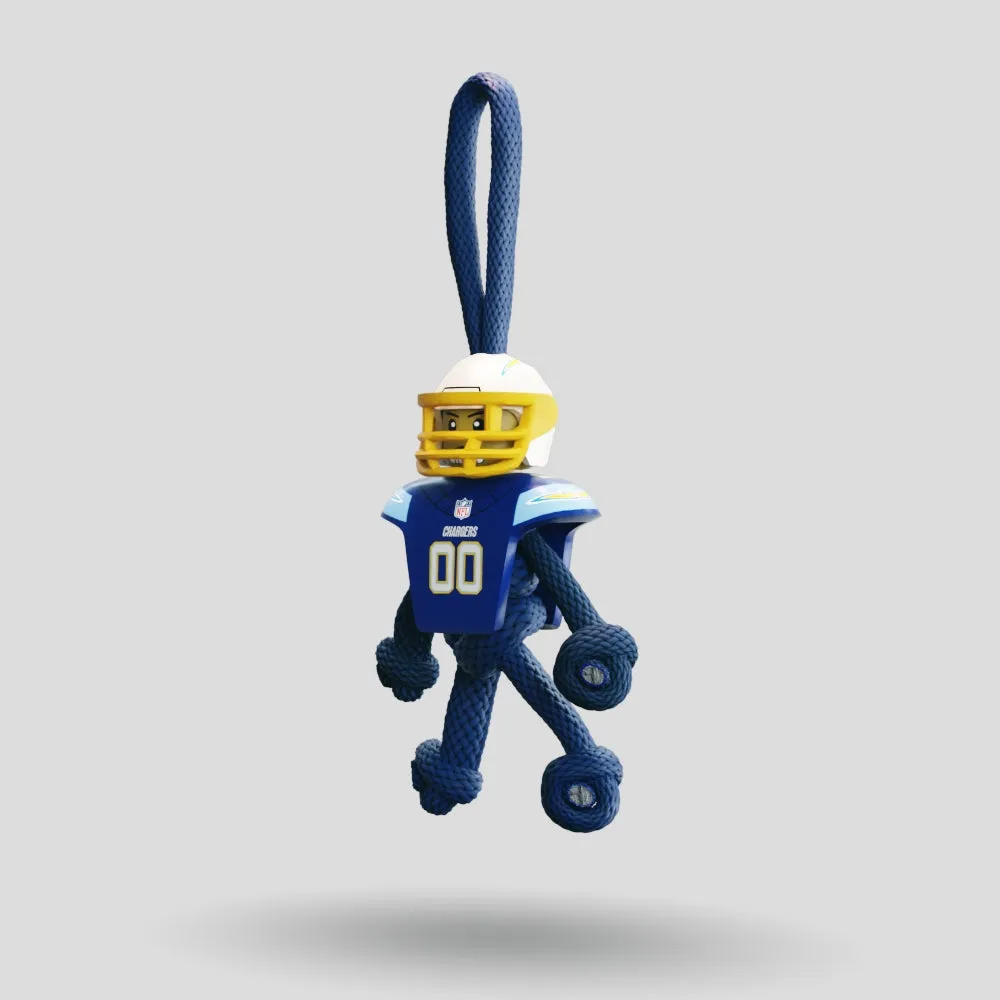 LA Chargers Paracord Buddy Keychain