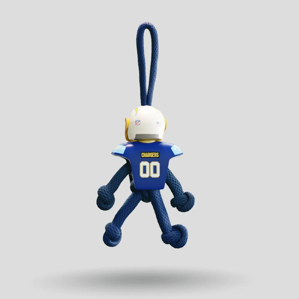LA Chargers Paracord Buddy Keychain