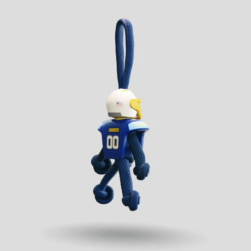 LA Chargers Paracord Buddy Keychain