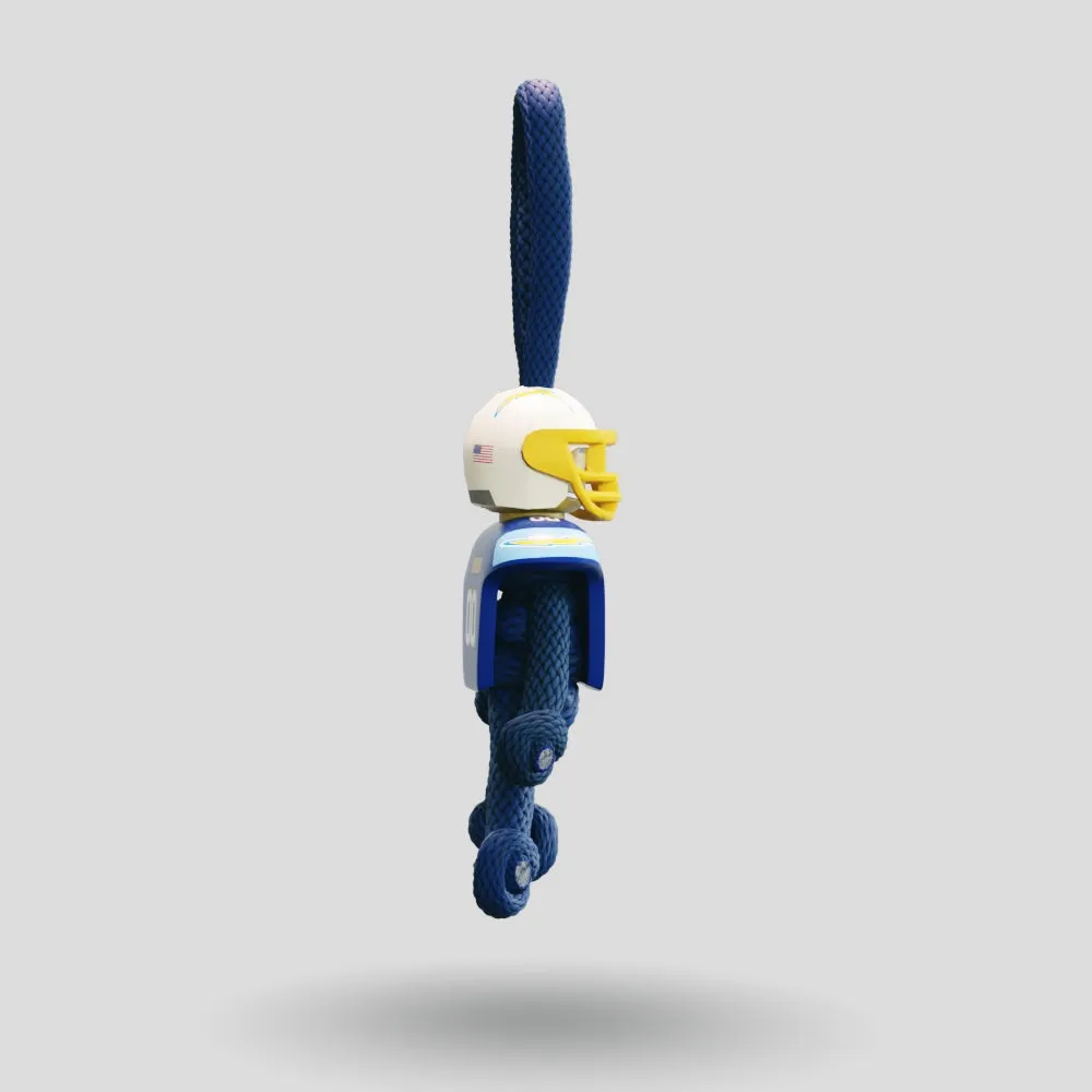 LA Chargers Paracord Buddy Keychain