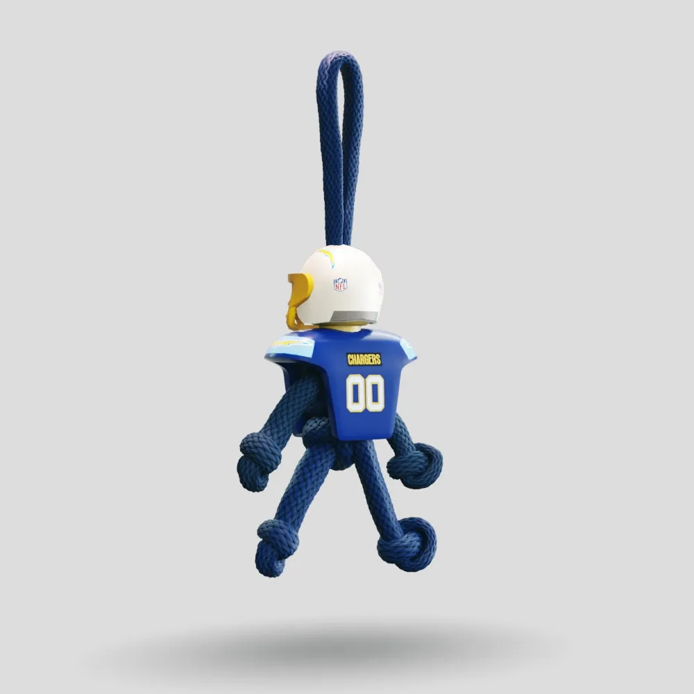 LA Chargers Paracord Buddy Keychain